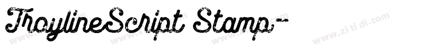 TroylineScript Stamp字体转换